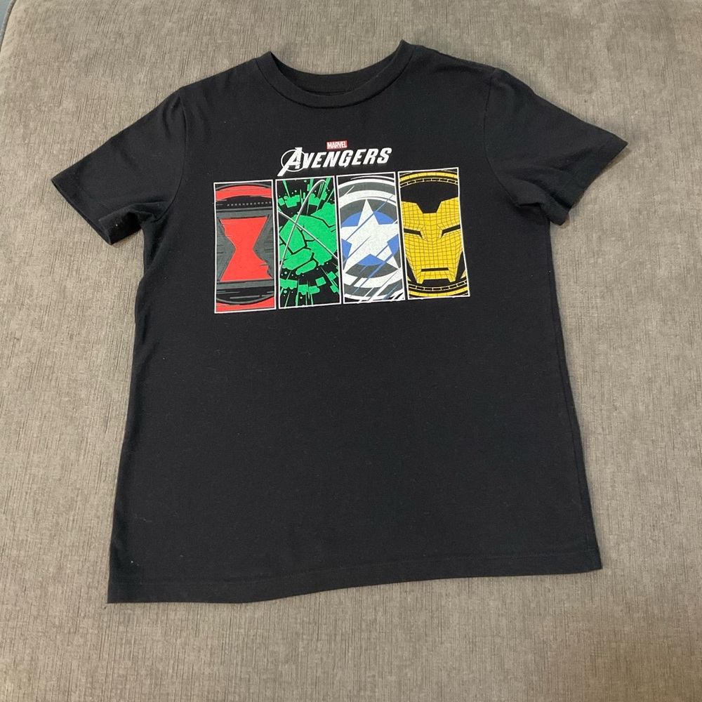 Marvel Avengers Black Short Sleeve Tee